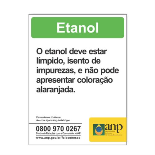 Adesivo Informativo para Etanol 5280 