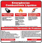 Adesivo De Emergências Combustíveis Líquidos 5262