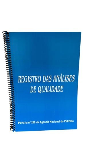 Livro de registro de análises 2105 