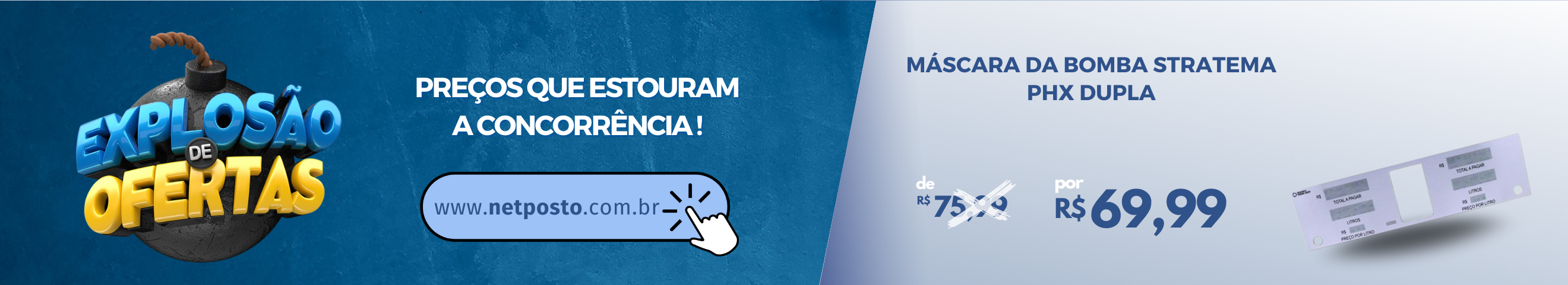 Máscara da bomba dupla