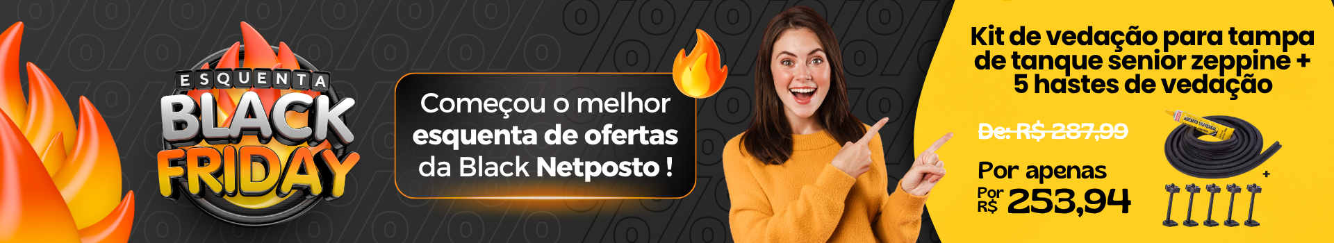 Kit de vedação + 5 hastes