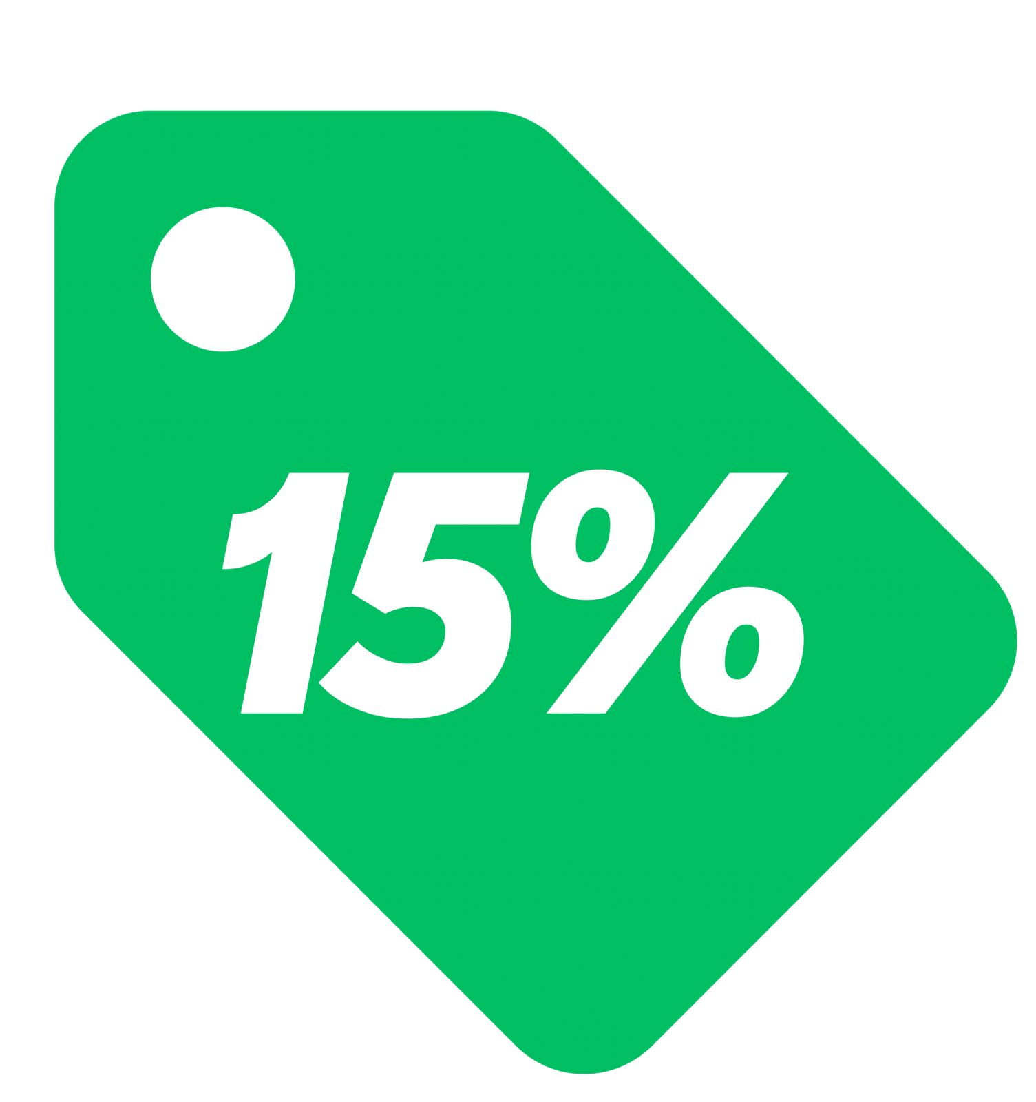 tag 15% nova